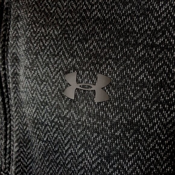 Under Armour Mens Sweatshirt XXL Black/Gray ColdGear Zip Pullover Loose Sporty - Picture 2 of 6